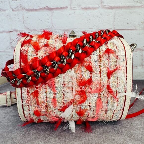 Authentic Alexander McQueen Vintage Shoulder Bag Tweed Leather - Picture 2 of 13